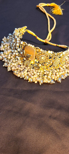 Antique gold kundan bridal - gold,