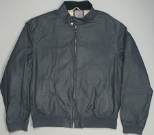 Barbour International Royston Wax Waterproof Navy Lightweight Jacket Size XL