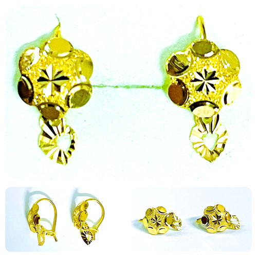 22k stunning earrings - 22k,