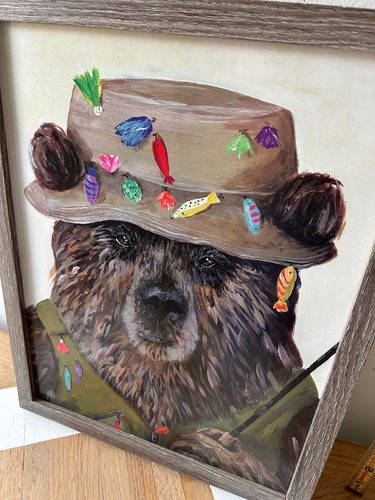 Charming bear fisherman - charming,