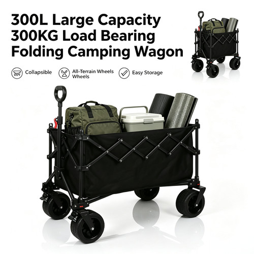 Foldable camping trolley 300l - camping,