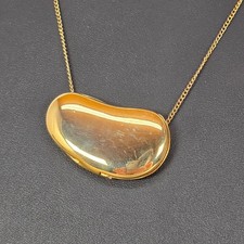 RARE VT Halston Gold Tone Bean