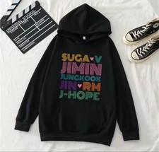 BTS member name hoodie L size