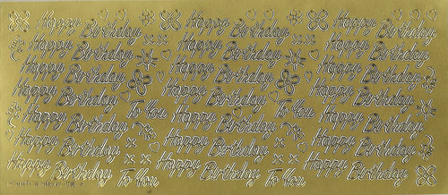 Birthday peel off sticker - birthday,