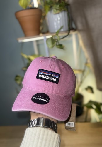 Patagonia logo cap pink - logo,