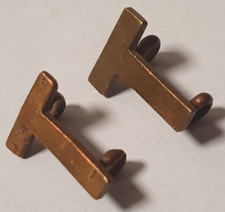 WW1 Territorial letter T Brass