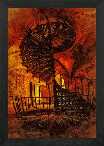 Stairway heaven framed - stairway, 13