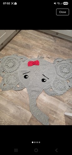 Hand crocheted elephant - ,