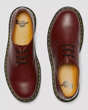 1461 Smooth Leather Oxford Cherry Red 3 Eyelet Shoes Size 4 UK