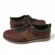 Barbour Shoes Men's Size UK 7 Leather Brown Lace Up Casual Classic - Preloved 