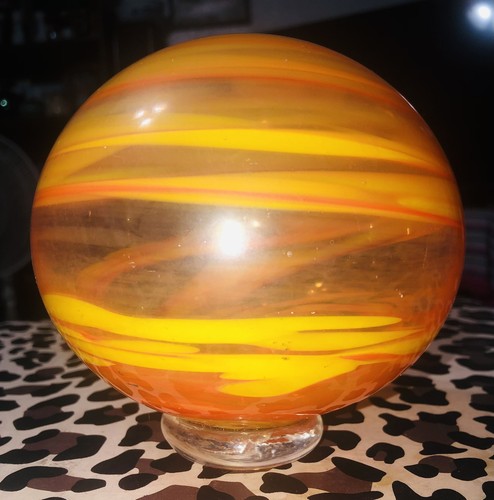 Vintage handblown swirled - handblown,