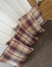 Dorma Tartan Cushions x 4