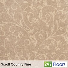 Scroll Country Pine Patterned