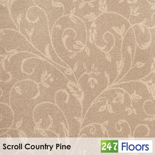 Scroll country pine patterned - scroll,