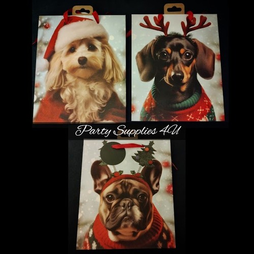 Dog xmas gift bag - xmas,