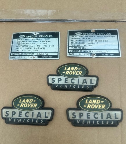 Land rover special vehicles - land,