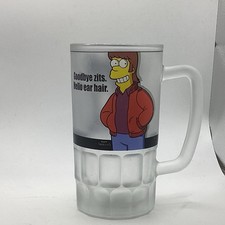 Homer Simpson Frosted Beer Glass Tankard 21st Birthday Gift Idea