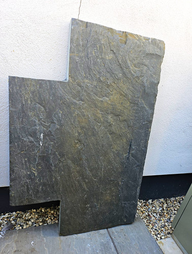 Grey natural slab hearth - natural,