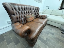 VINTAGE LEATHER CHESTERFIELD