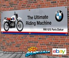 BMW R80 Paris Dakar Motorcycle Banner for Garage, Workshop, Showroom etc LARGE