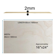 BIRCH PLY  Plywood Boards 2mm 3mm 4mm 6mm - Model Art Crafts Laser Pyrography Is
