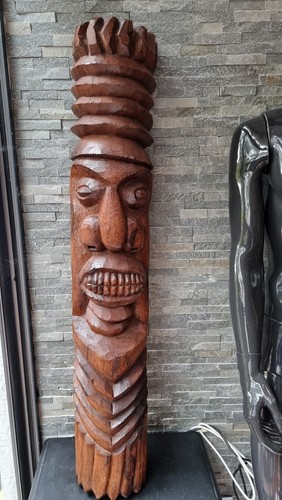 Large wooden tiki - tiki, polynesia