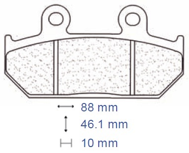 Front brake pads pad carbon - brake,