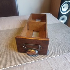 Vintage Wooden index File Drawer