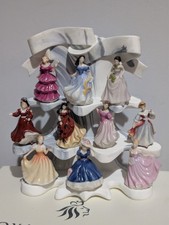RARE Royal Doulton Pretty Ladies miniatures with stand Cardew Collection