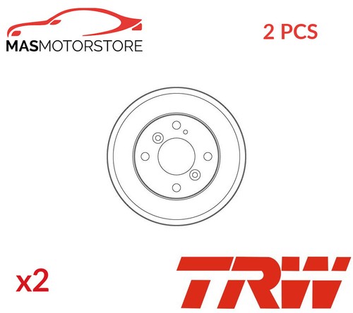 Brake drum pair set rear - pair,