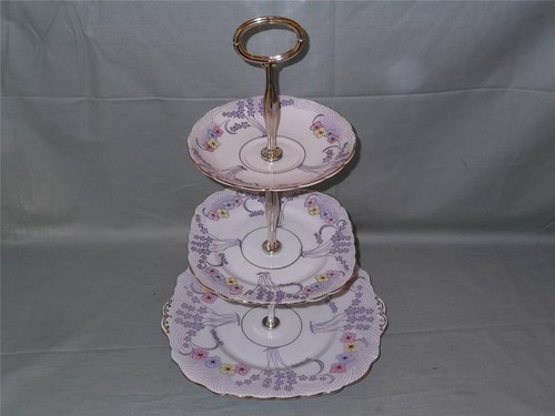 Vintage colclough china tier - vintage, 3-tier