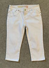 True2U Cropped Jeans Tapered White UK 8