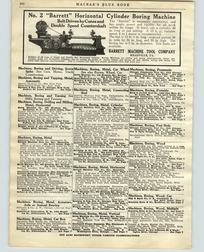 1921 paper barrett machine - paper,