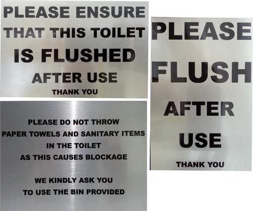 Please flush after use - please,