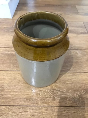 Large vintage stoneware pot - stoneware,