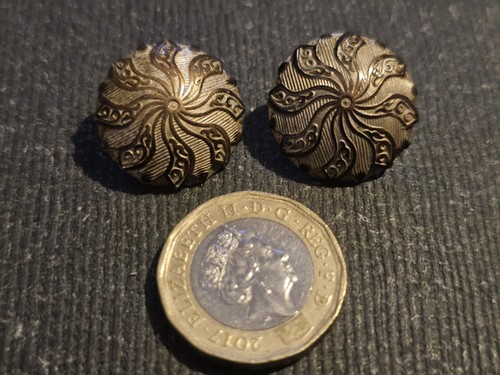 Pair antique decorated - of,