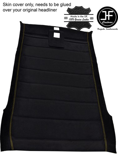 Yellow stitch roof - roof, headliner