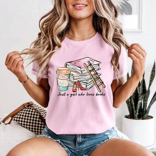 Just girl who loves books - a,
