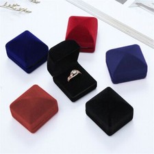 Wedding Engagement Velvet Ring Box Gift Storage Wedding Ring Box Jewelry Case