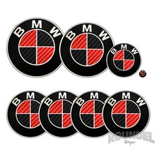For BMW Badge Gloss Carbon