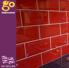 Red Metro Ceramic Wall Tile