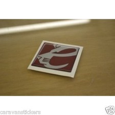 ELDDIS - (RESIN DOMED) - Square Caravan Badge Sticker Decal Graphic - SINGLE