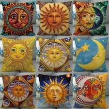 Hippie Watercolor Sun Moon