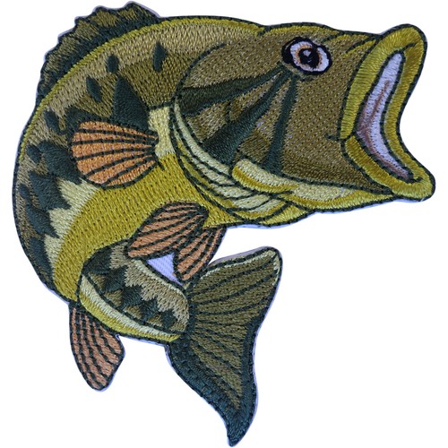 Fishing patch iron sew on - fishing,