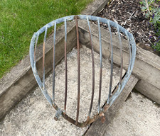 Vintage Large Corner Wall Iron Hay Rack Horse Feeder Farm Stable Garden Planter