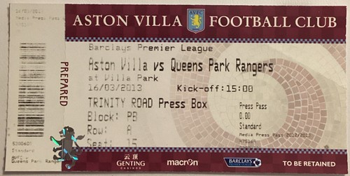 Aston villa queens park - aston,