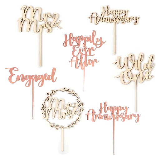 Cake topper wedding love - topper,