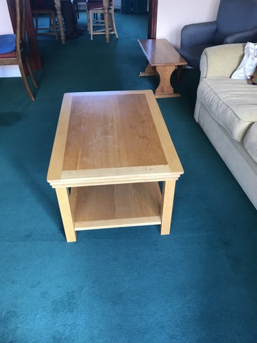 Pine coffee table used - ., length