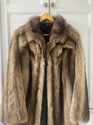 50s vintage raccoon real - , fur