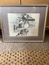 Vintage Tommy Thompson Print Hot Dixieland Jazz & Spicy Seafood 